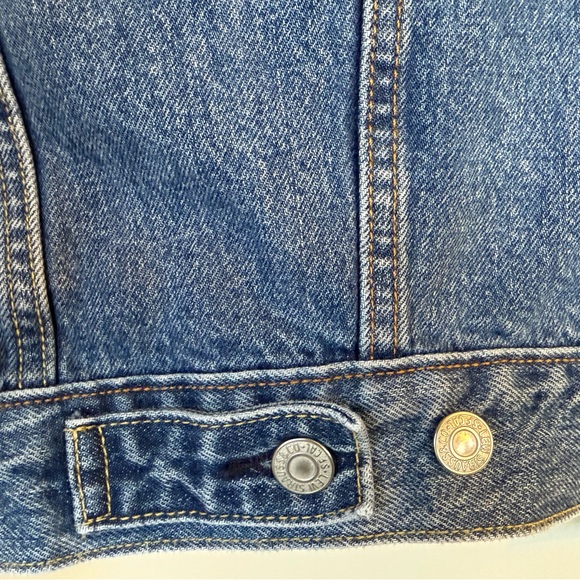 Levi’s Hybrid Hoodie Trucker Jacket Blue Denim Men’s S Small Heavyweight Gray - Picture 5 of 11